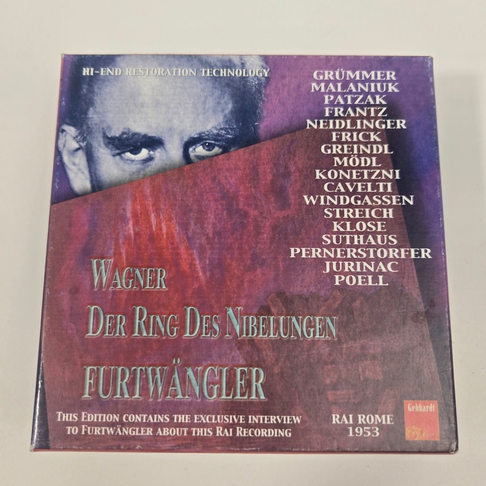 Furtwängler - Wagner Der Ring Des Nibelungen 12 CD Gebhardt Box Set VG+/NM